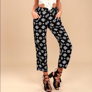 Amuse society black print pants